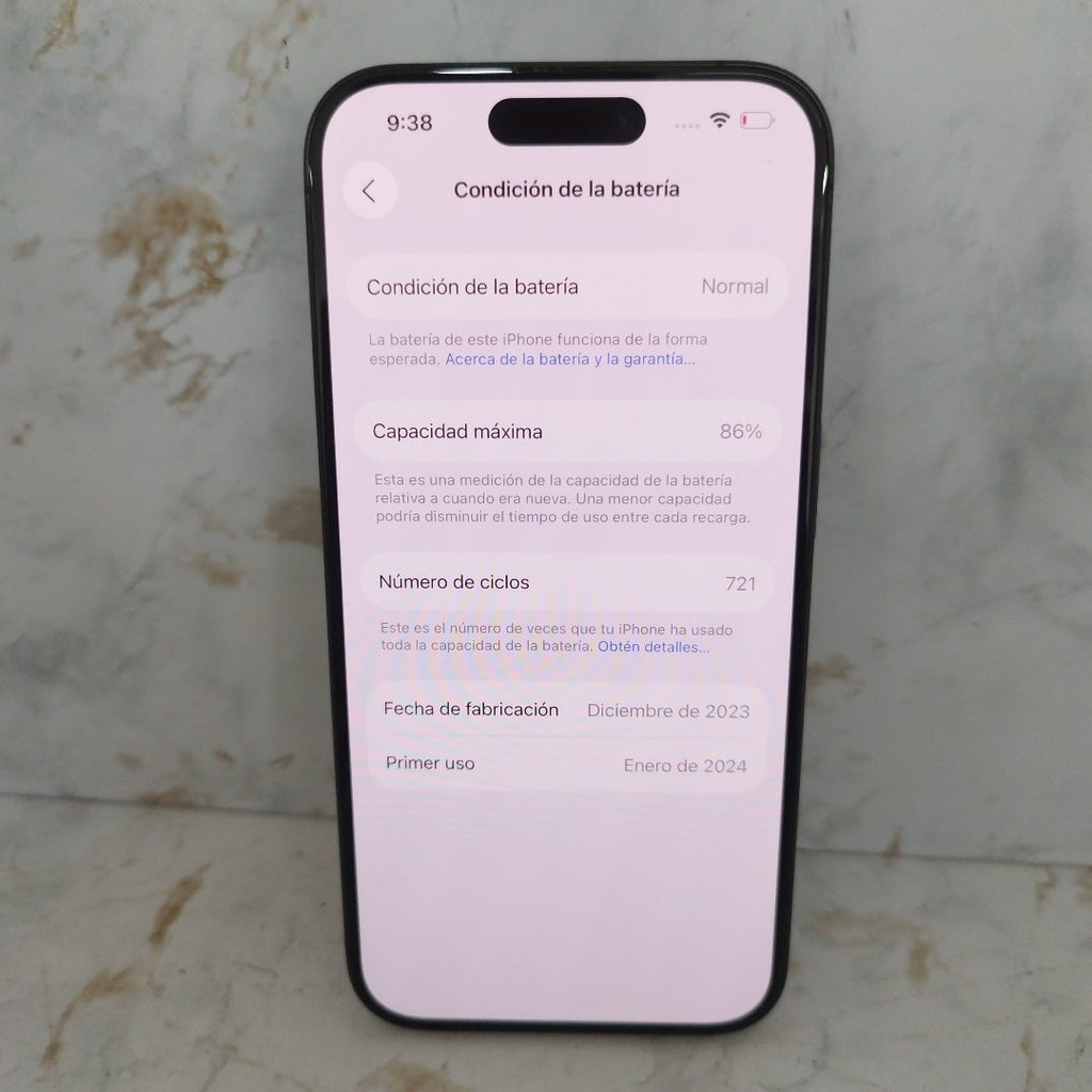CELULAR APPLE IPHONE 15 PRO A3101 256 GB 8 GB RAM (SEMINUEVO)