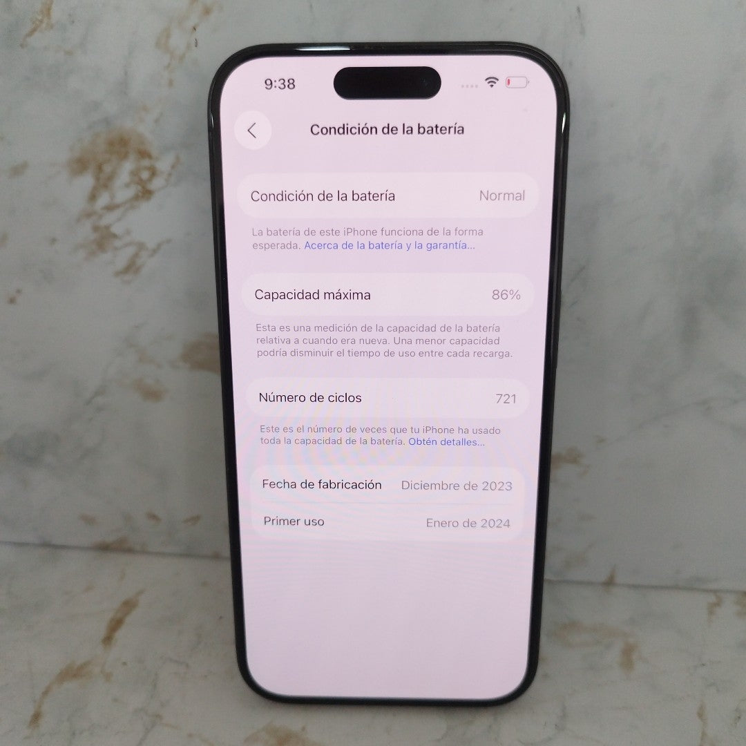 CELULAR APPLE IPHONE 15 PRO A3101 256 GB 8 GB RAM (SEMINUEVO)