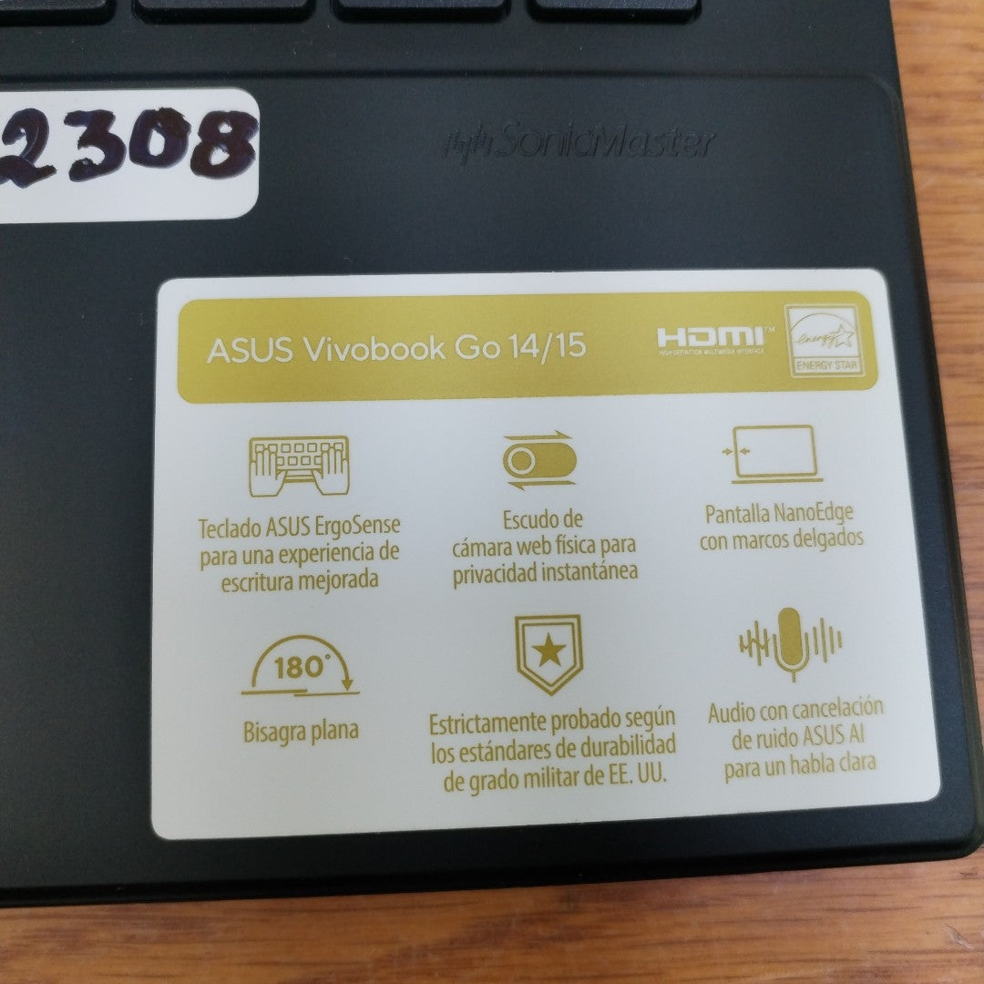 LAPTOP ASUS VIVOBOOK GO 14 E1404FA-NK209W (2023) 512 GB SSD 16 GB RAM (SEMINUEVO)