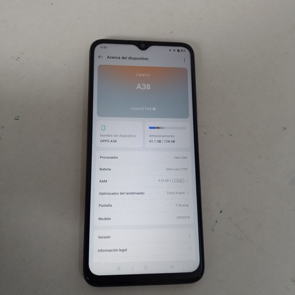 CELULAR OPPO  A38 CPH2579 (2023) 128 GB 4 GB RAM (SEMINUEVO)