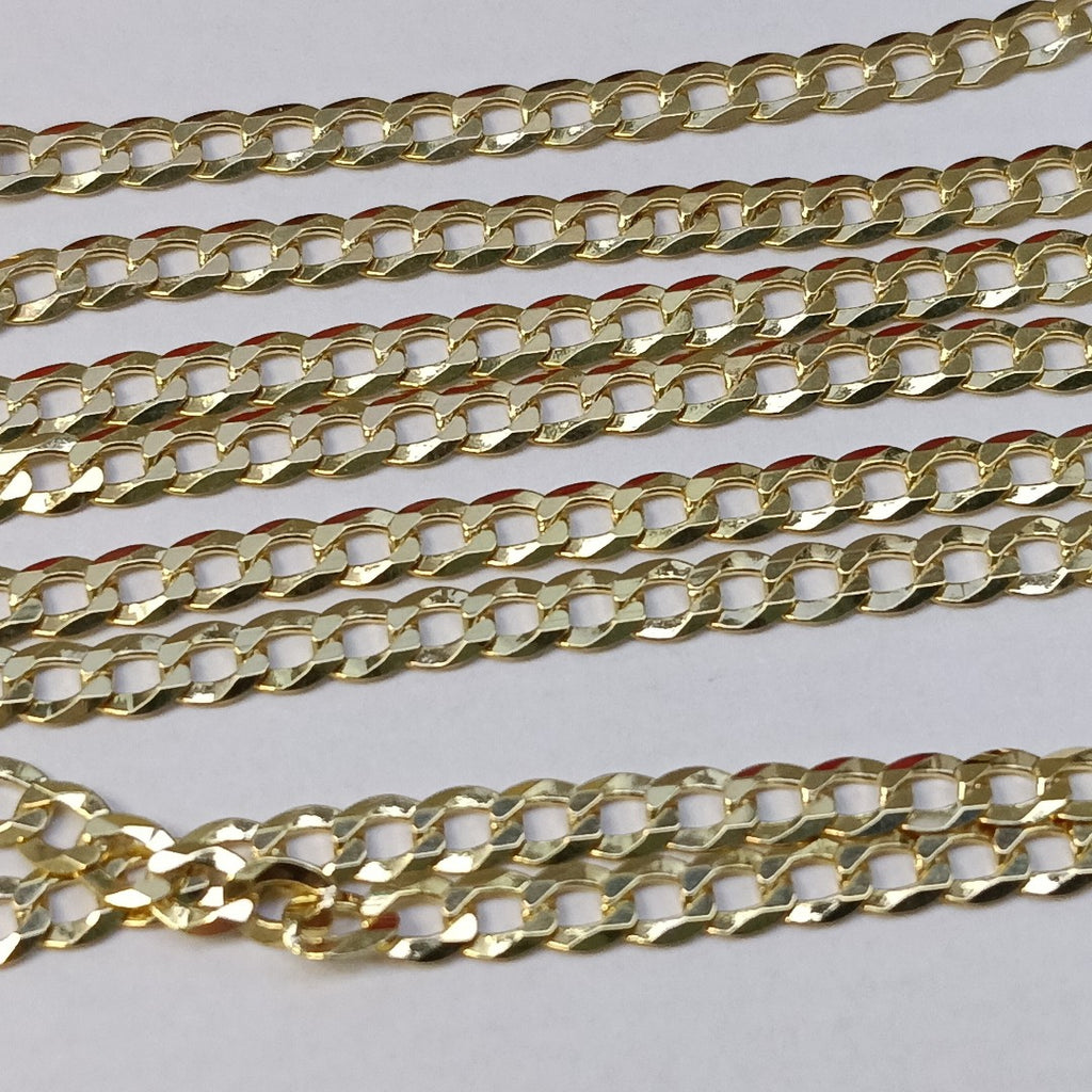 CADENAS BARBADA AMARILLA ORO 14K 7.2 (NUEVO)