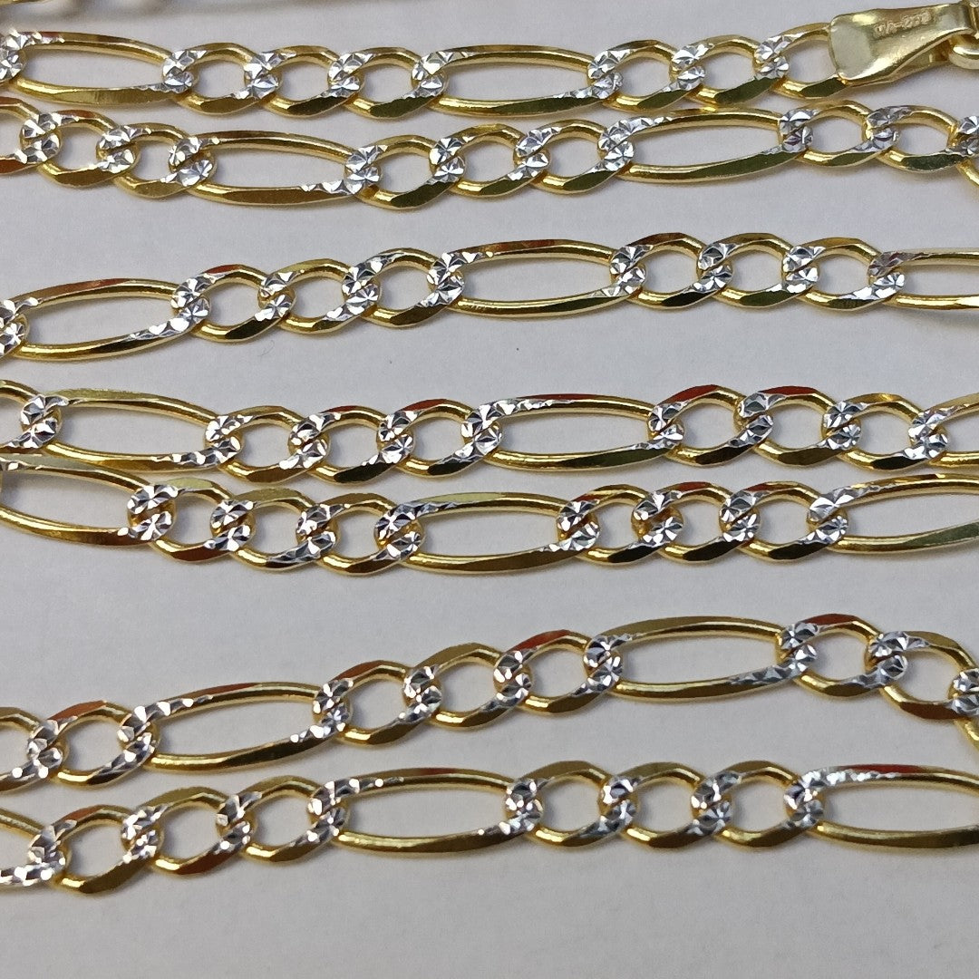 CADENAS CARTIER 3 1 DIAMANTADA ORO 14K 7.3 (NUEVO)