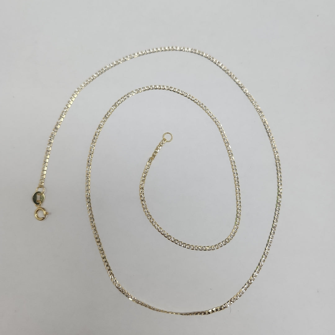 CADENAS BARBADA DIAMANTADA ORO 14K 2 (NUEVO)