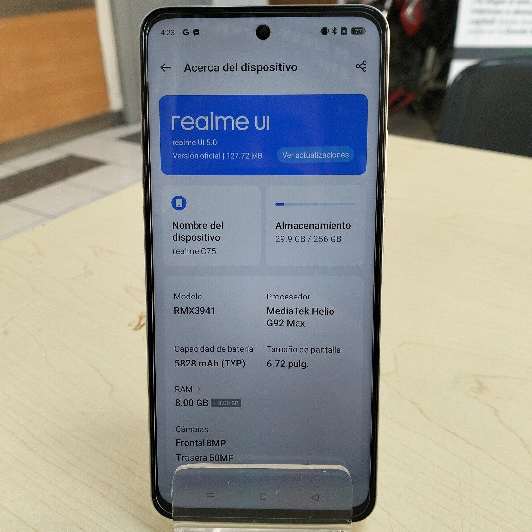 CELULAR REALME C75 RMX3941 (2025) 256 GB 8 GB RAM