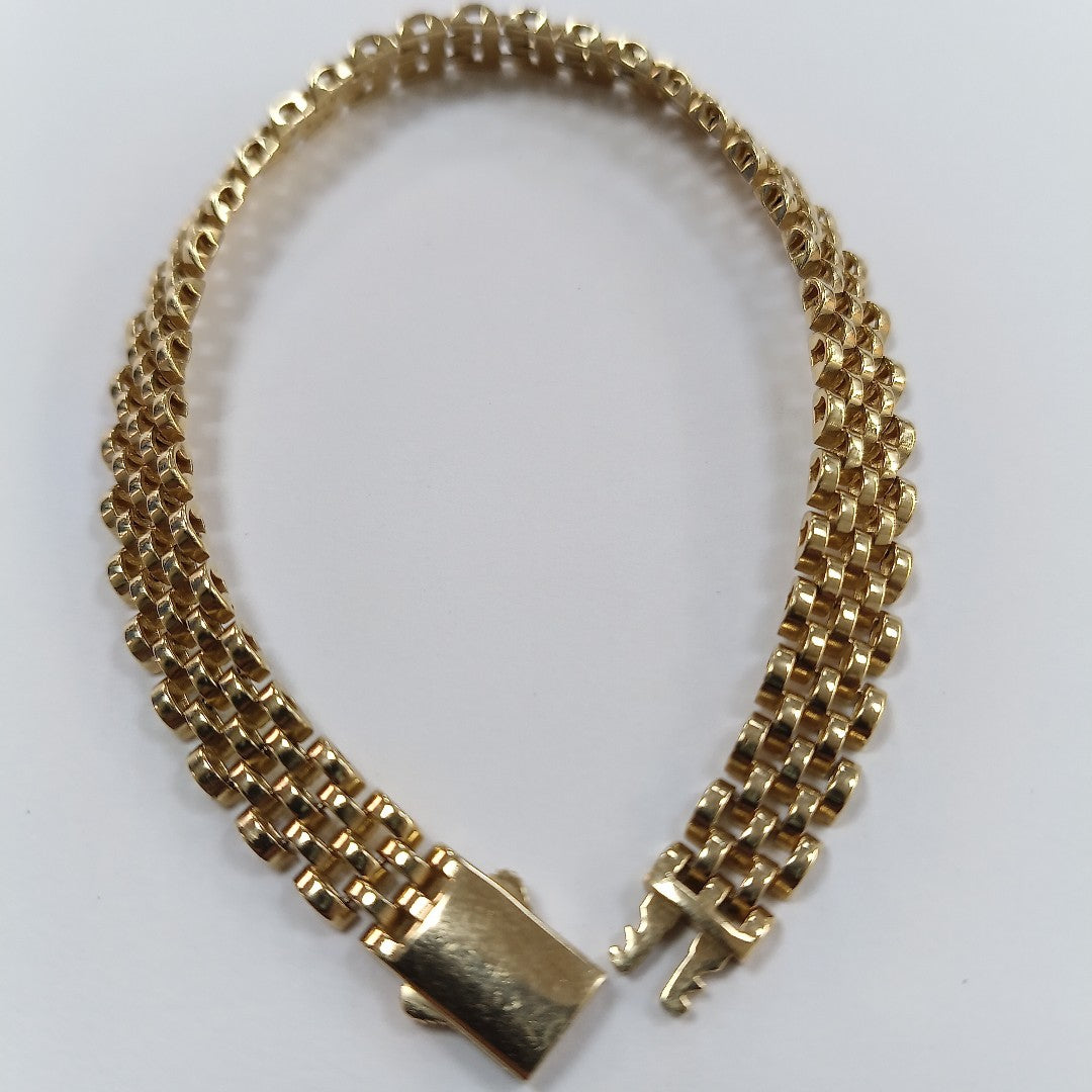 PULSERAS CABALLERO ORO 14K 18.4 (NUEVO)