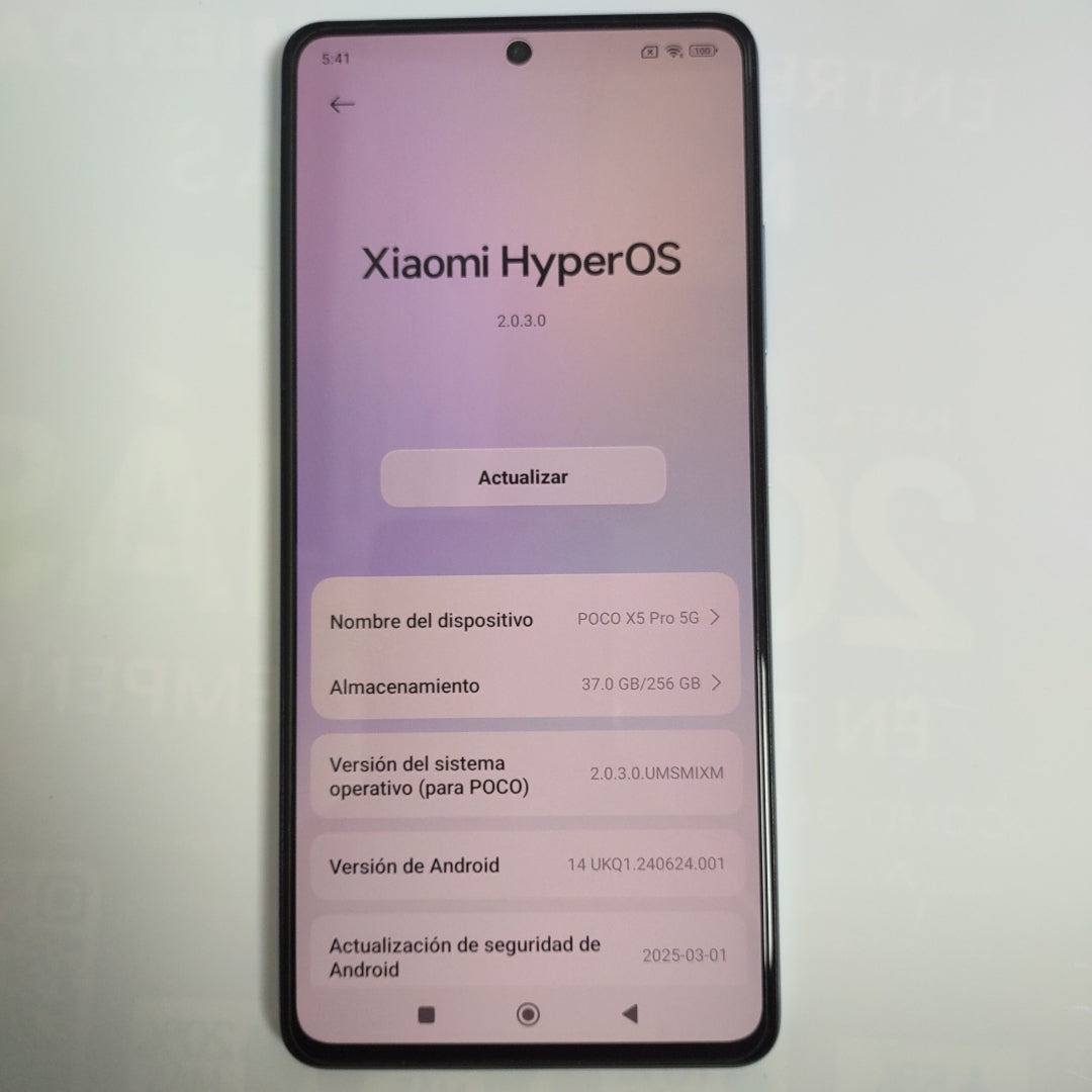 CELULAR XIAOMI POCO X5 PRO 22101320G (2023) 256 GB 8 GB RAM (SEMINUEVO)
