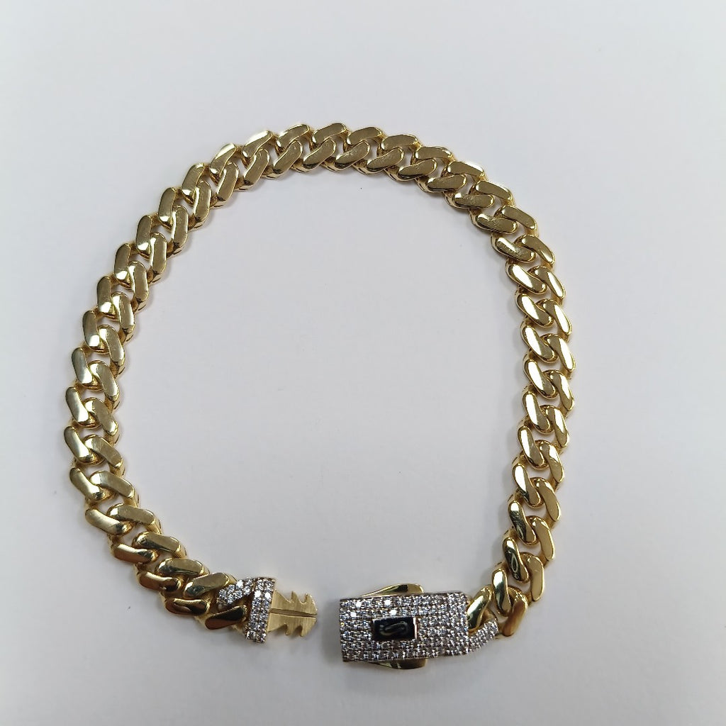PULSERA MONACO ORO 14K 7.4 (NUEVO)