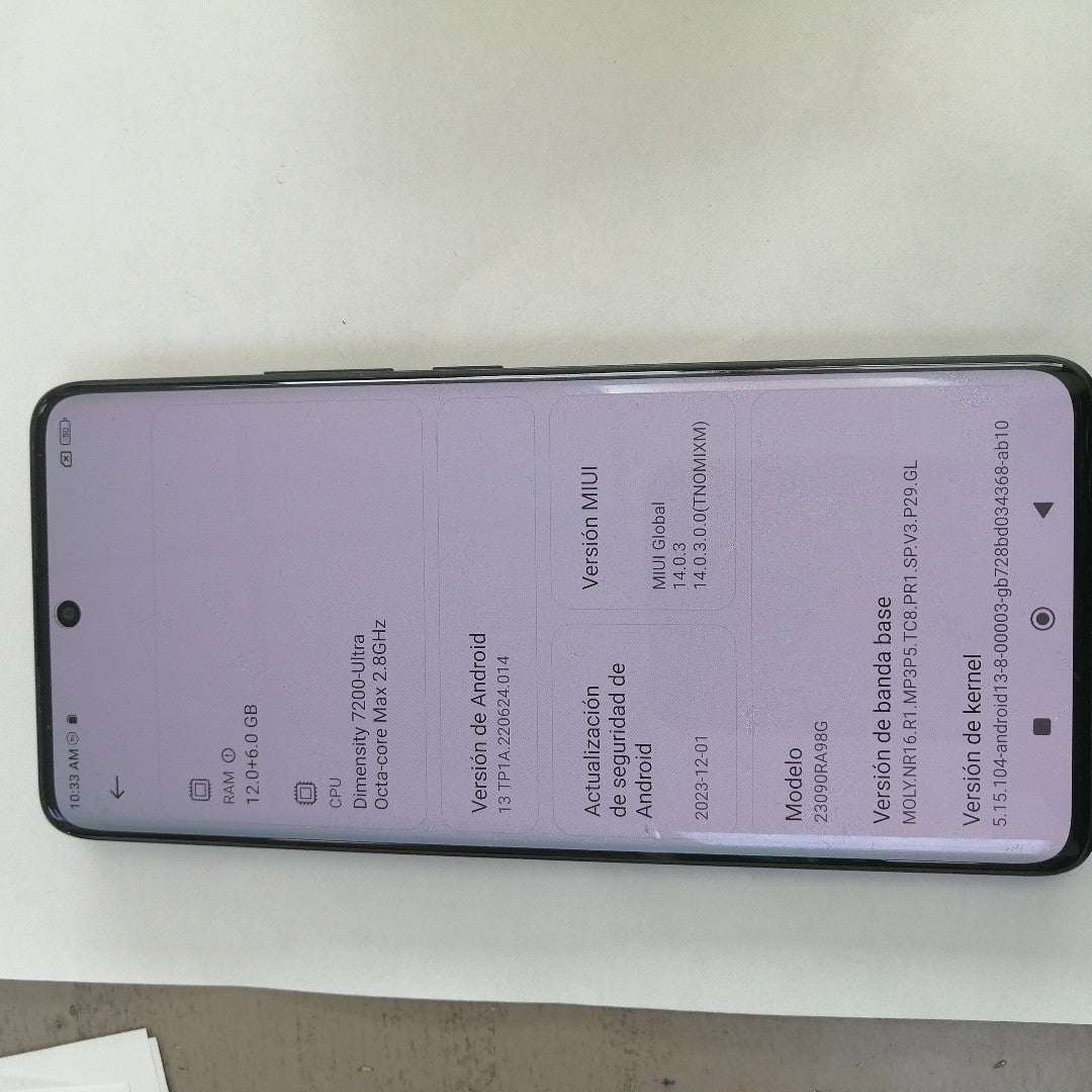 CELULAR XIAOMI REDMI NOTE 13 PRO+ 5G 23090RA98G (2023) 512 GB 12 GB RAM (SEMINUEVO)