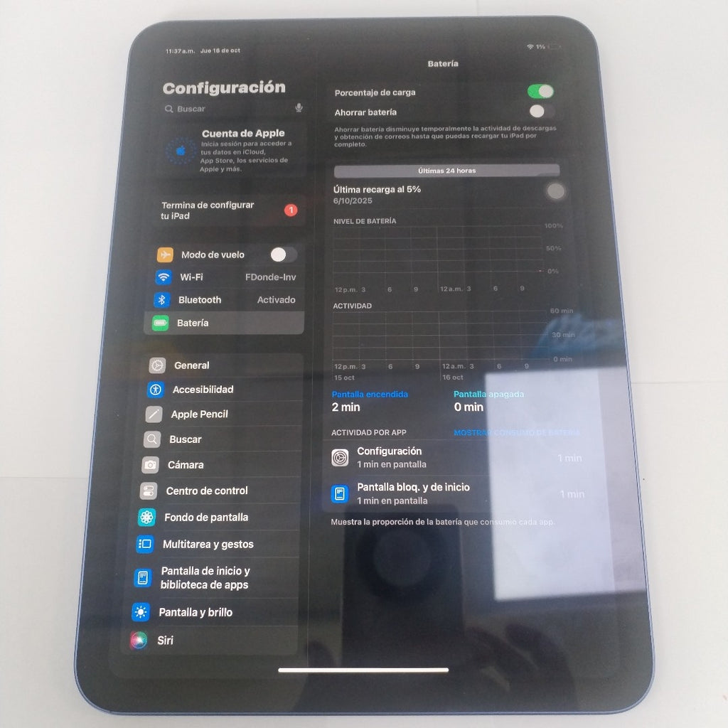 TABLETA APPLE IPAD 10 A2696 256 GB 4 GB RAM (SEMINUEVO)