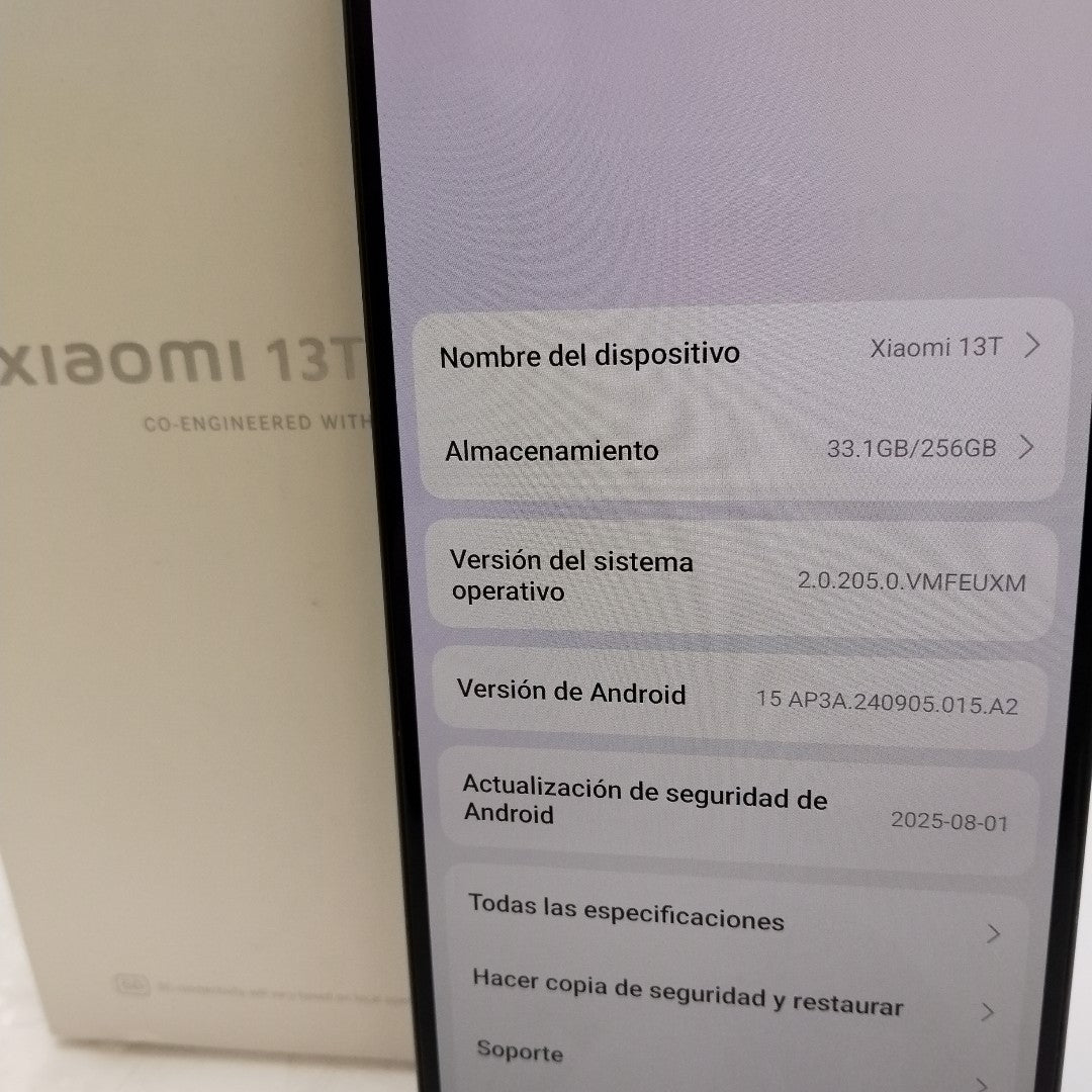 CELULAR XIAOMI 13T 2306EPN60G (2023) 256 GB 12 GB RAM (SEMINUEVO)