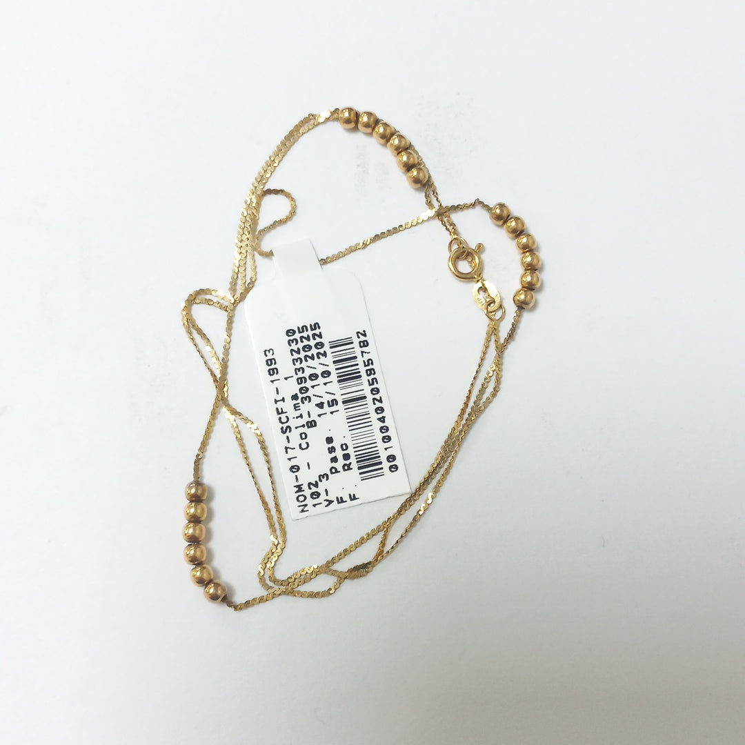 GARGANTILLA. ORO. 14 K 2 GRMS (SEMINUEVO)
