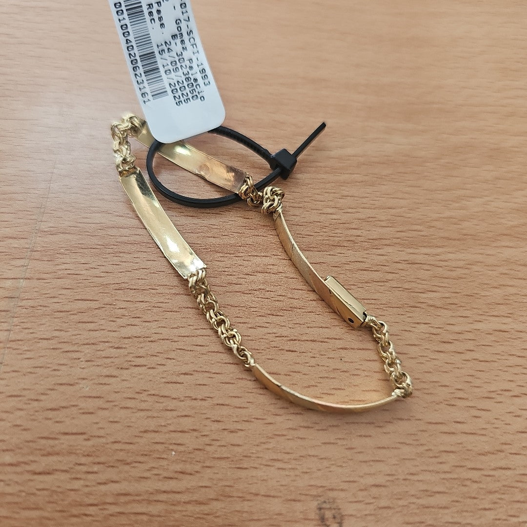 ESCLAVA. ORO, RODIADO 10 K 4.9 GRMS (SEMINUEVO)