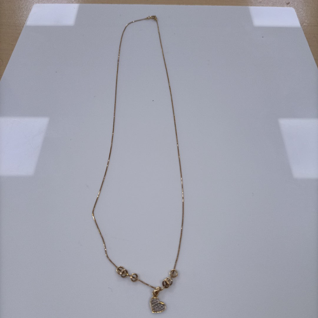 GARGANTILLA. ORO, RODIADO 14 K 1.8 GRMS (SEMINUEVO)