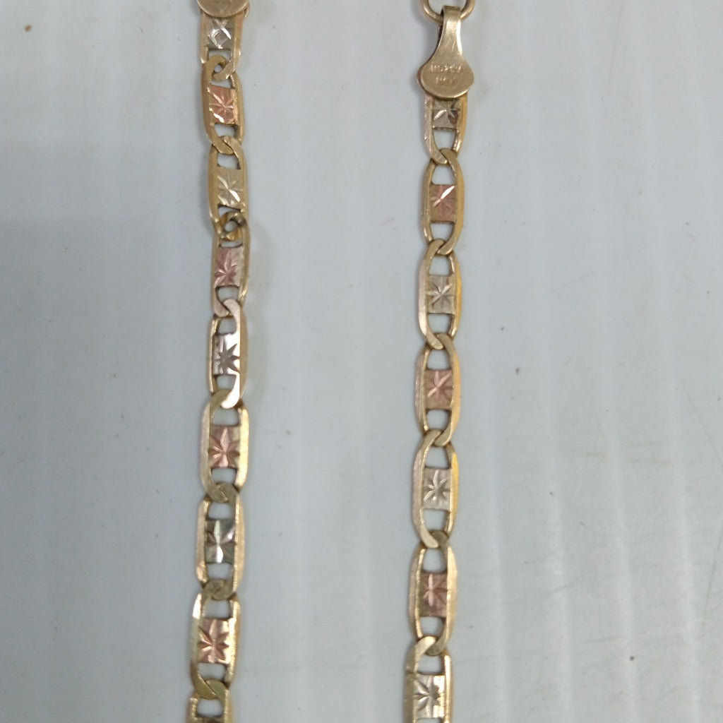 CADENA, PULSERA. ORO. 10 K 3.5 GRMS (SEMINUEVO)