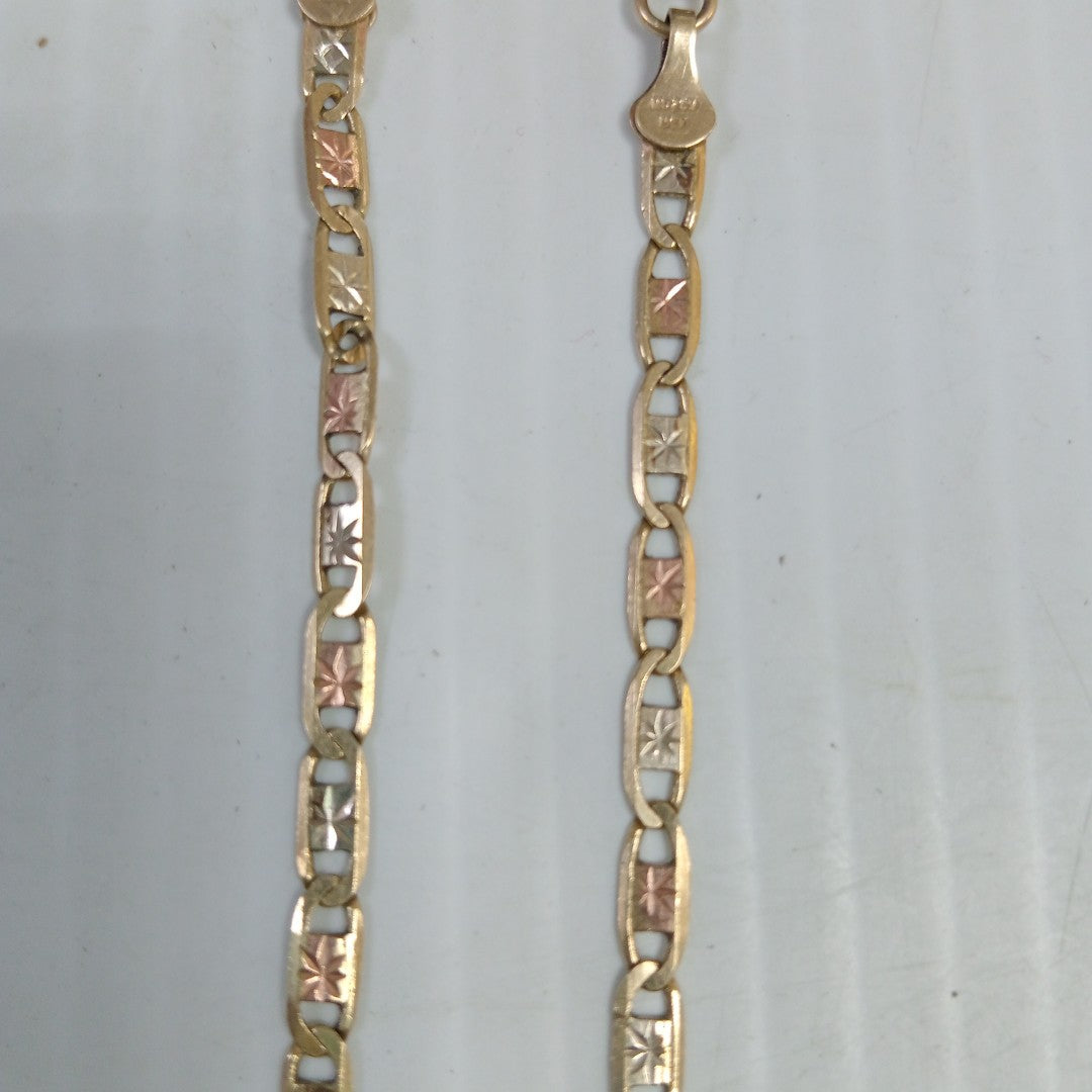 CADENA, PULSERA. ORO. 10 K 3.5 GRMS (SEMINUEVO)
