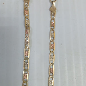 CADENA, PULSERA. ORO. 10 K 3.5 GRMS (SEMINUEVO)