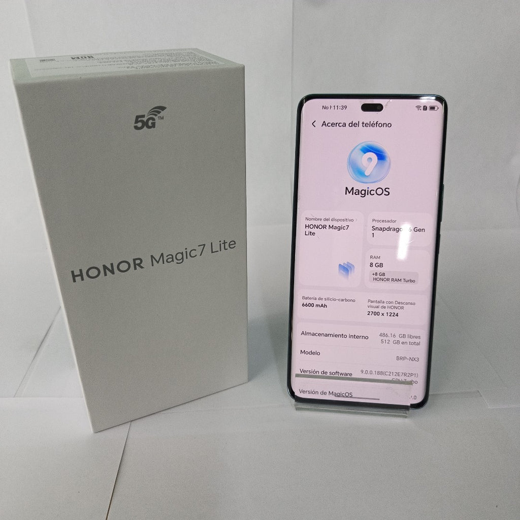 CELULAR HONOR MAGIC 7 LITE BRP-NX3 (2025) 512 GB 8 GB RAM (SEMINUEVO)