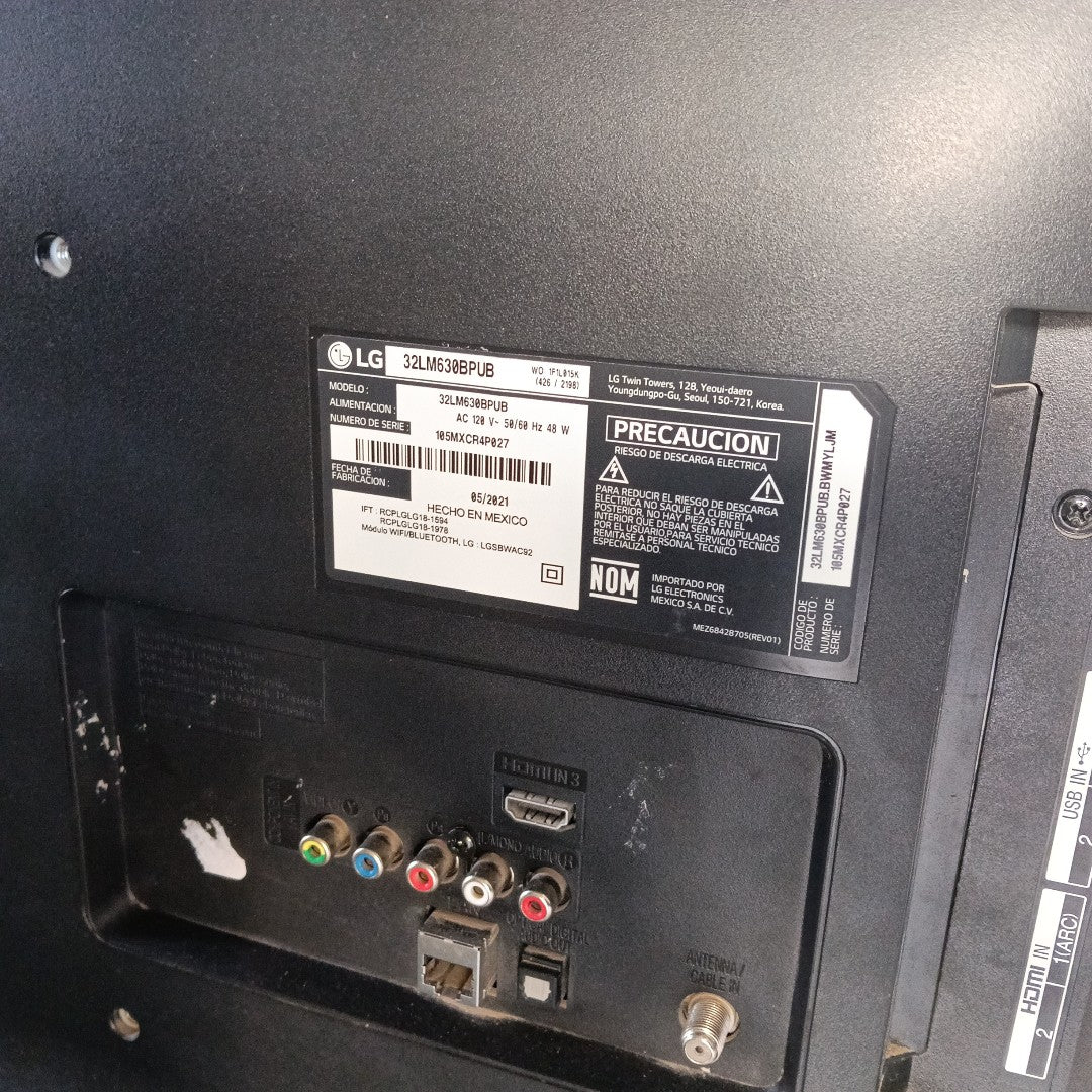PANTALLA LG 32LM630BPUB (2021) 32" LED HD
