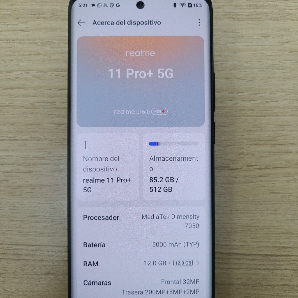 CELULAR REALME 11 PRO+ RMX3741 (2023) 512 GB 12 GB RAM