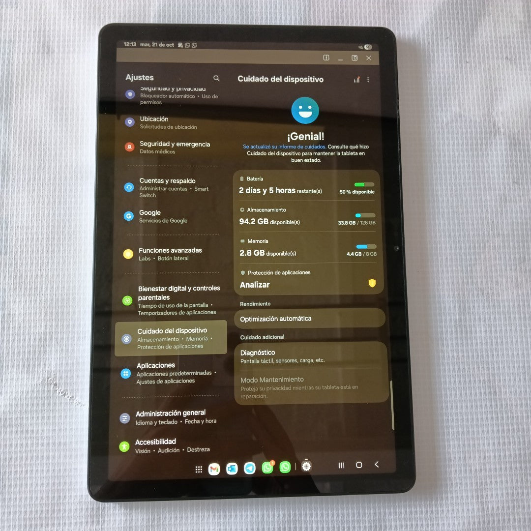 TABLETA SAMSUNG GALAXY TAB A9+ SM-X210 (2023) 128 GB 8 GB RAM