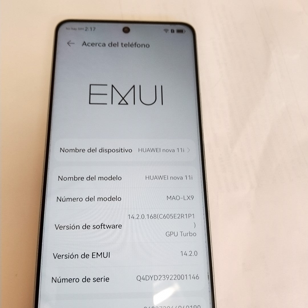 CELULAR HUAWEI NOVA 11I MAO-LX9 (2023) 128 GB 8 GB RAM