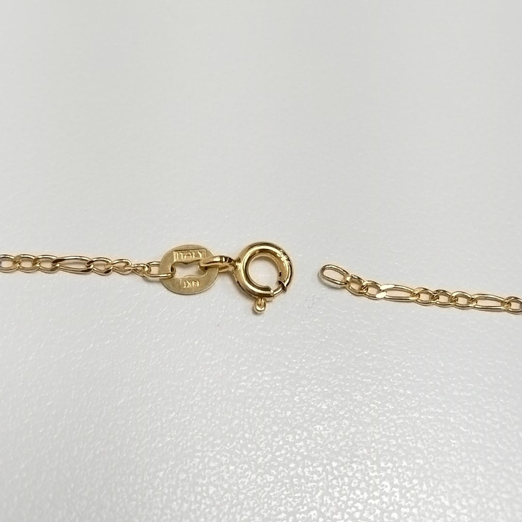 CADENA,CRUCIFIJO ORO COMBINADO 14 K 3,60 GRMS (SEMINUEVO)