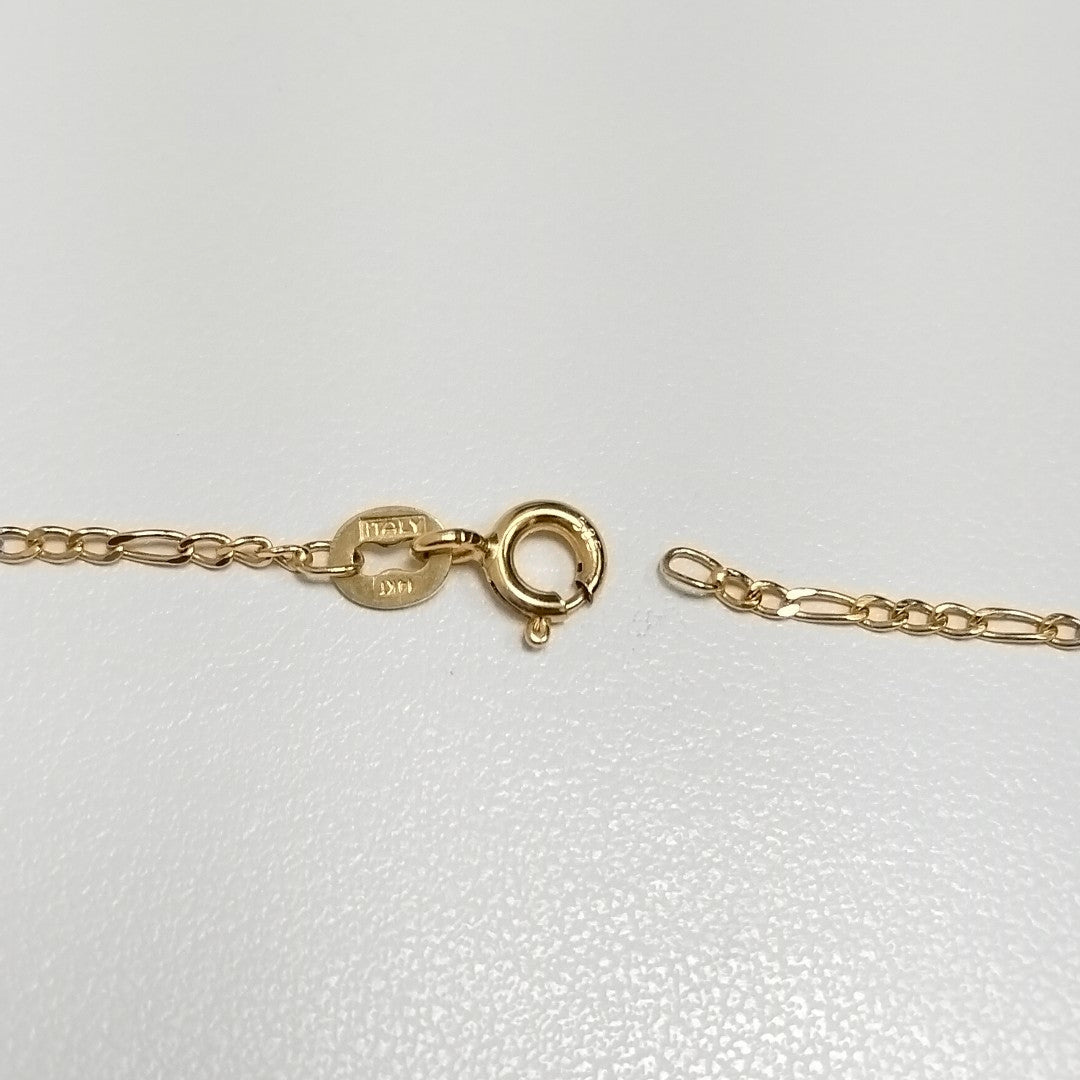 CADENA,CRUCIFIJO ORO COMBINADO 14 K 3,60 GRMS (SEMINUEVO)