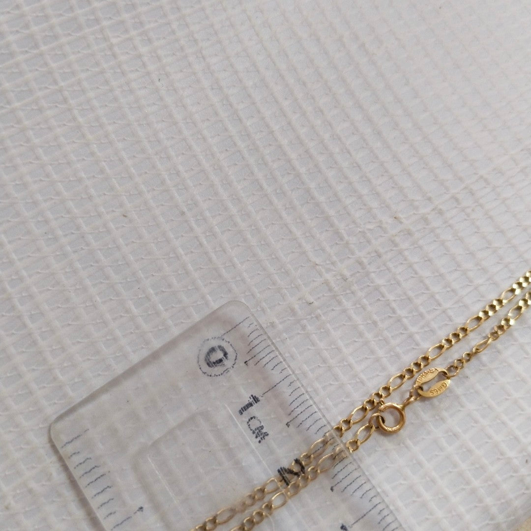 CADENA, MEDALLA RELIGIOSA. ORO. 10 K 2.7 GRMS (SEMINUEVO)