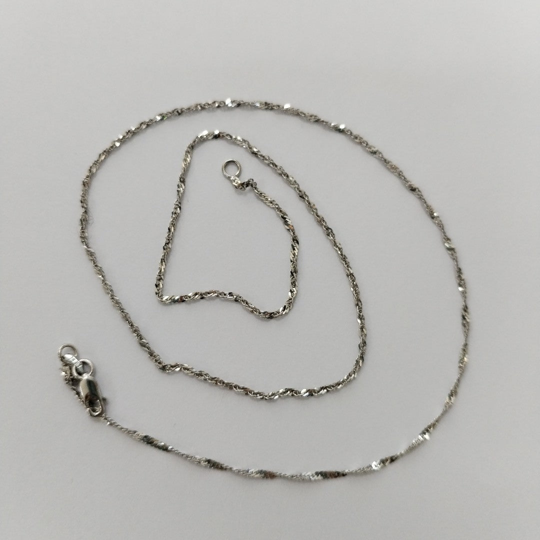 CADENA ORO BLANCO 14 K 1,40 GRMS (SEMINUEVO)