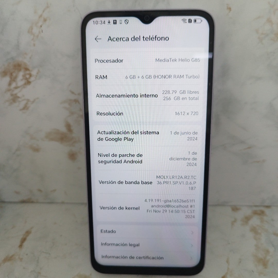CELULAR HONOR X6B JDY-LX3P (2024) 256 GB 6 GB RAM (SEMINUEVO)