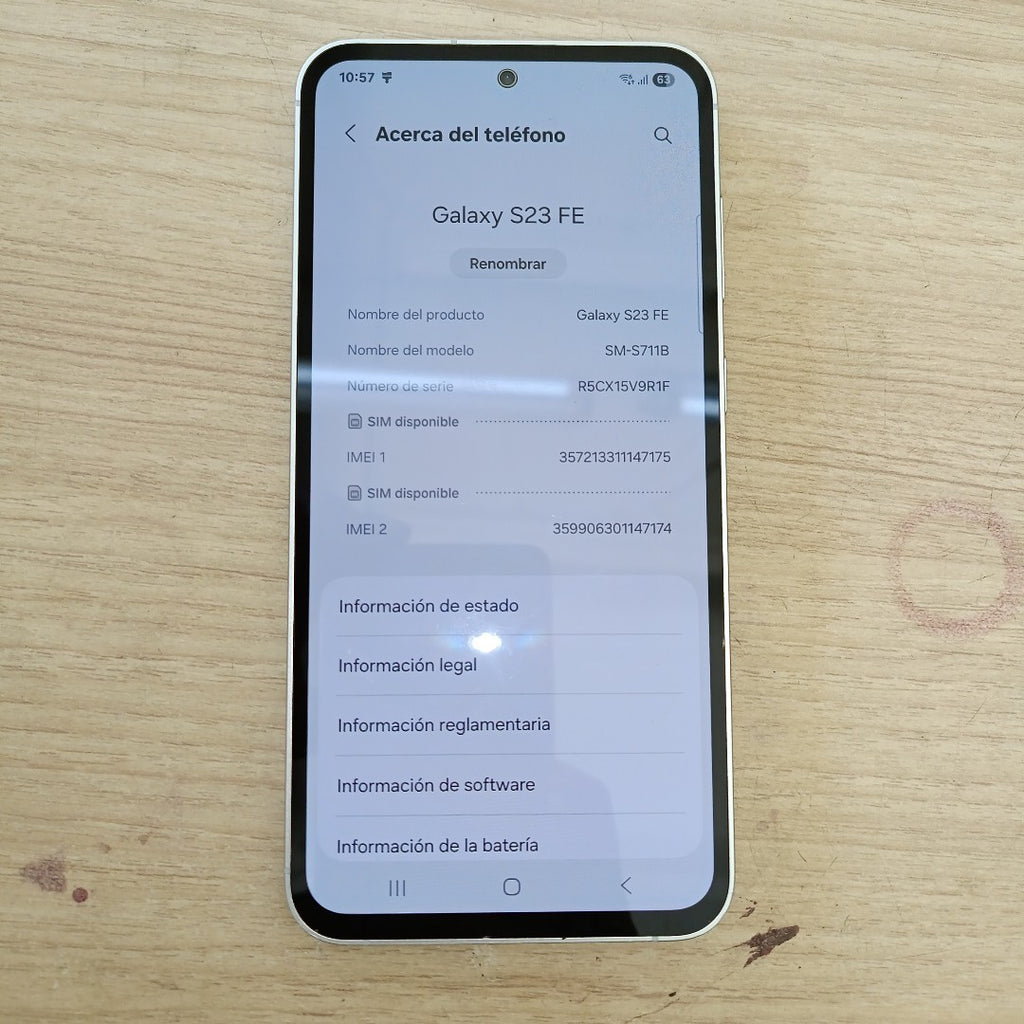 CELULAR SAMSUNG GALAXY S23 FE SM-S711B (2023) 256 GB 8 GB RAM (SEMINUEVO)