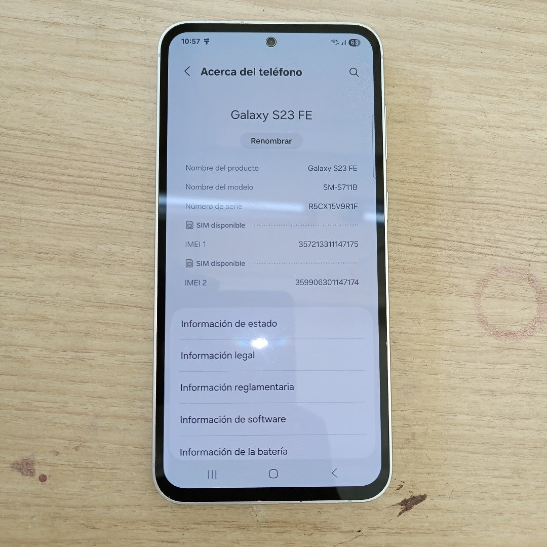 CELULAR SAMSUNG GALAXY S23 FE SM-S711B (2023) 256 GB 8 GB RAM (SEMINUEVO)