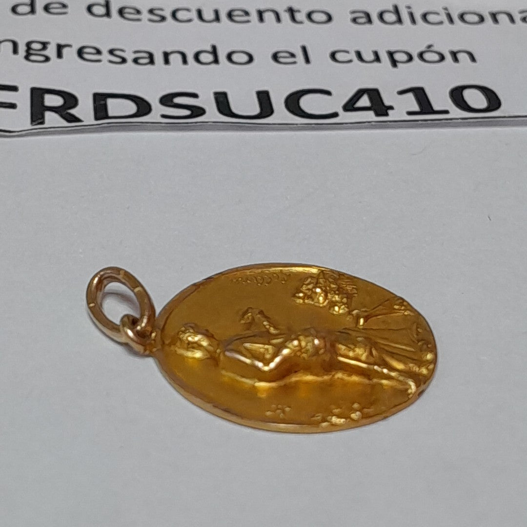 MEDALLA RELIGIOSA. ORO. 10 K 1.5 GRMS (SEMINUEVO)