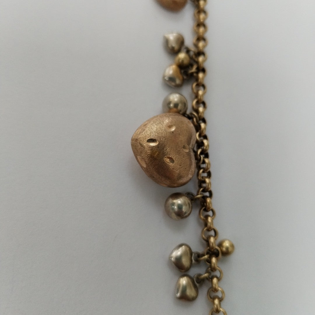 PULSERA. ORO, ORO COMBINADO. 14 K 11.8 GRMS (SEMINUEVO)