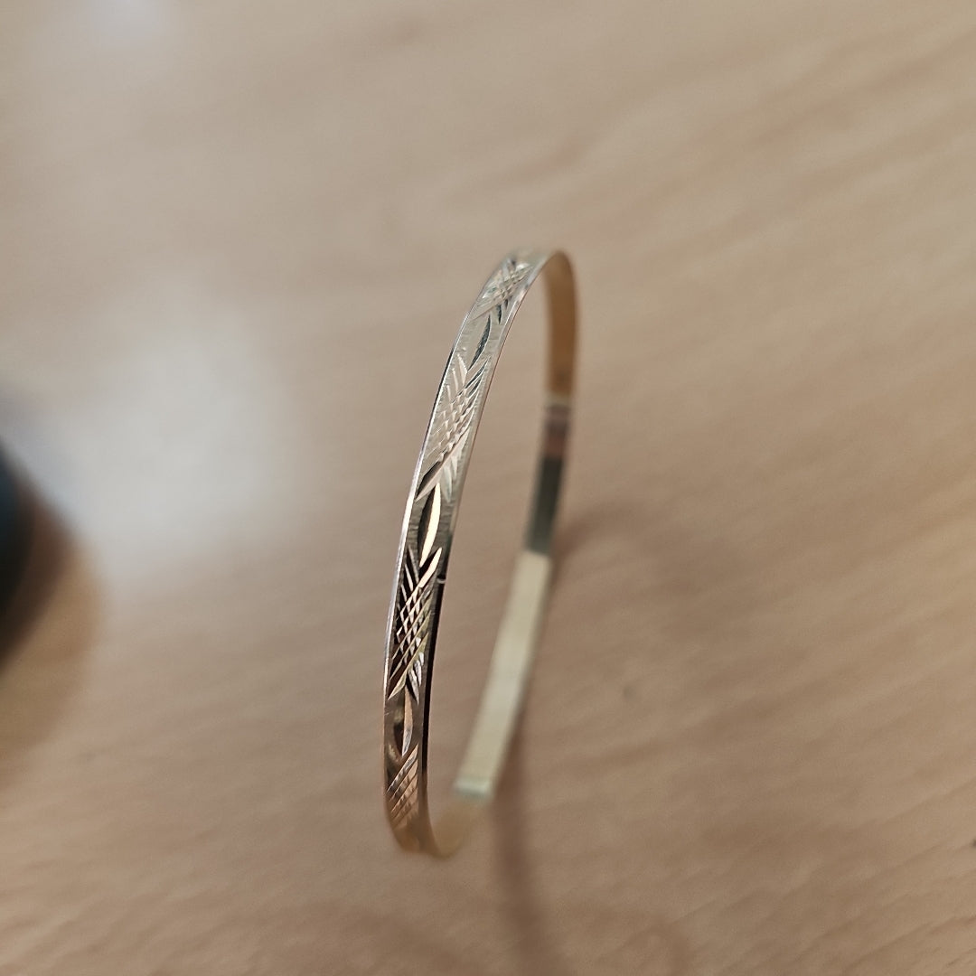 PULSERA RIGIDA ORO 14 K 5,40 GRMS (SEMINUEVO)