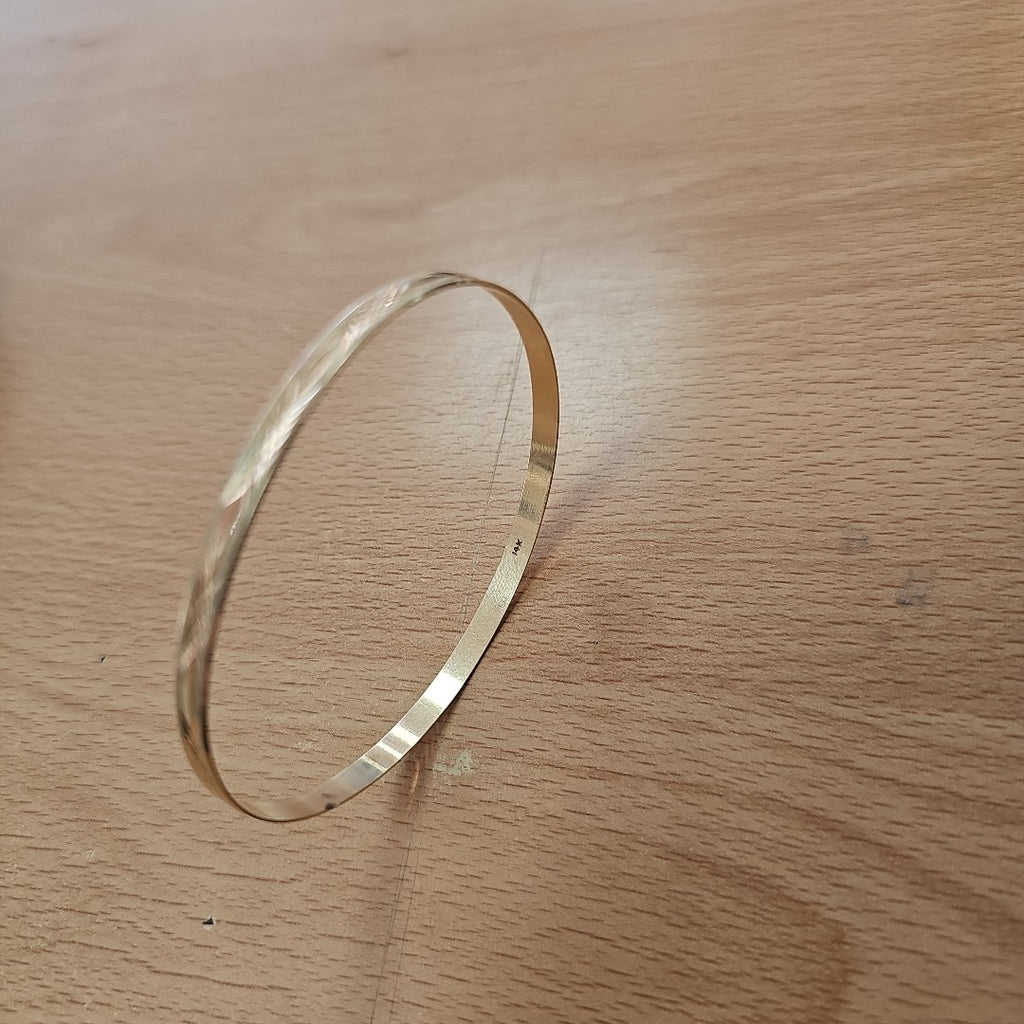 PULSERA RIGIDA ORO 14 K 5,60 GRMS (SEMINUEVO)