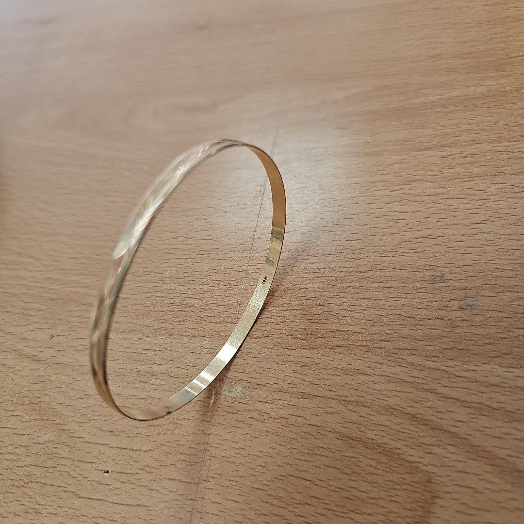 PULSERA RIGIDA ORO 14 K 5,60 GRMS (SEMINUEVO)