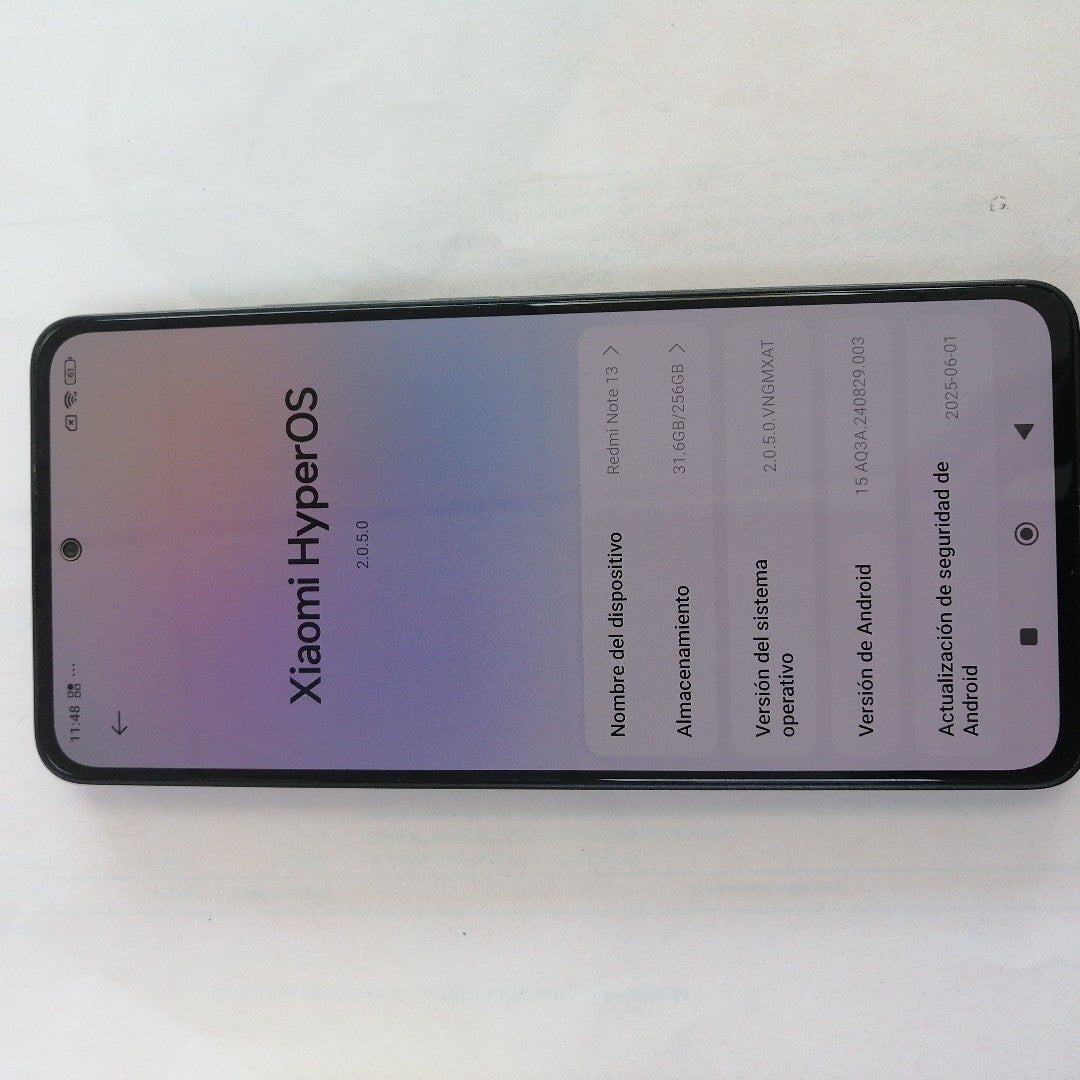 CELULAR XIAOMI REDMI NOTE 13 23129RA5FL (2024) 256 GB 8 GB RAM (SEMINUEVO)