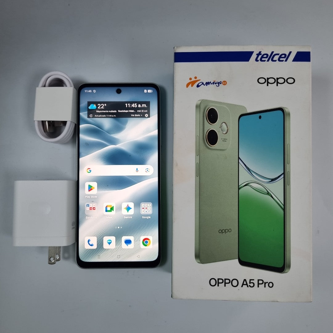 CELULAR OPPO  A5 PRO CPH2711 (2025) 256 GB 8 GB RAM (SEMINUEVO)