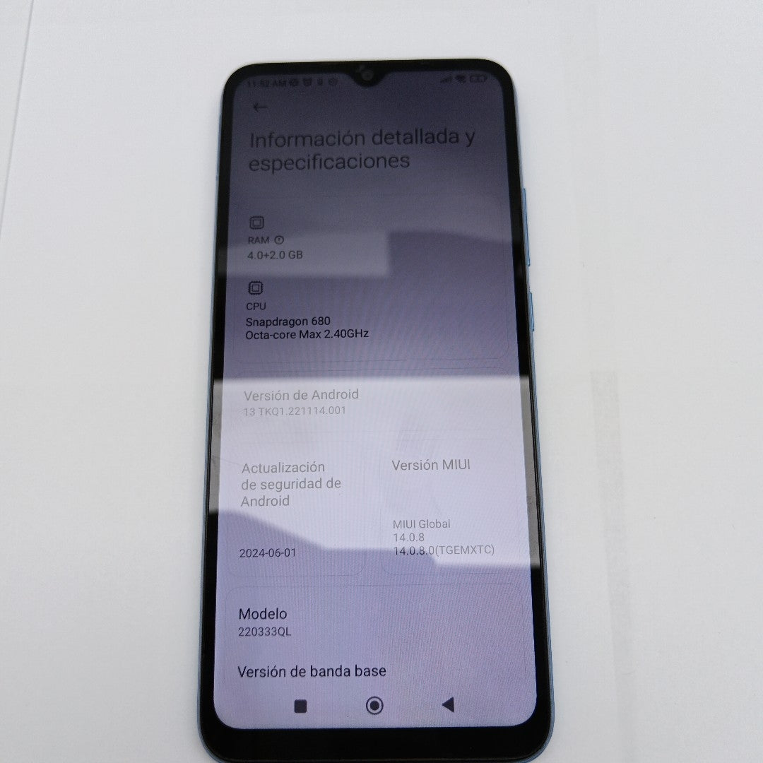 CELULAR XIAOMI REDMI 10C 220333QL 128 GB 4 GB RAM (SEMINUEVO)
