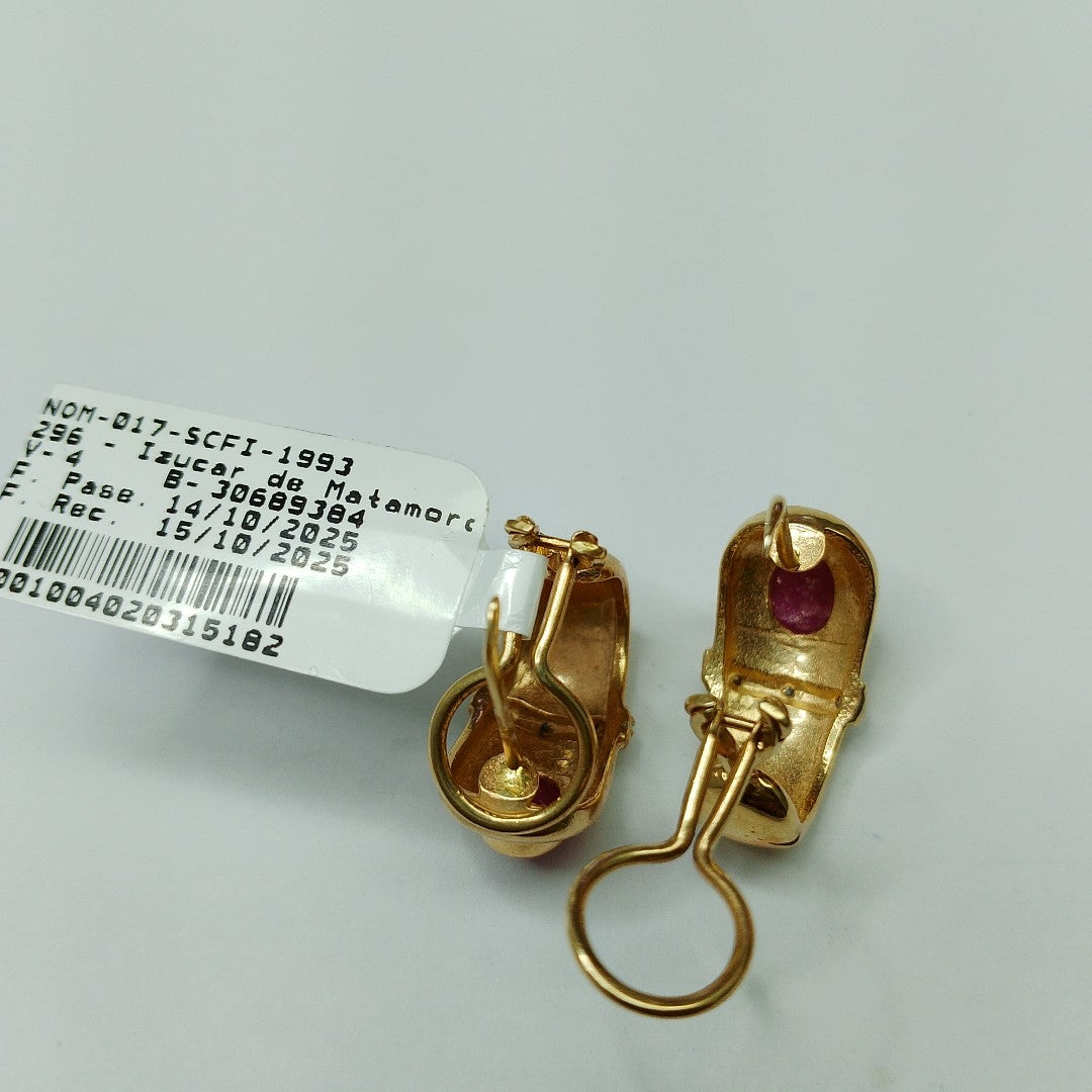 ARETES PAR ORO 14 K 7,80 GRMS (SEMINUEVO)