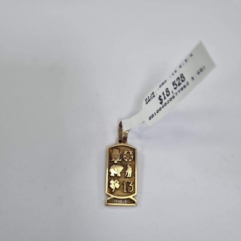 DIJE. ORO. 14 K 3.4 GRMS (SEMINUEVO)