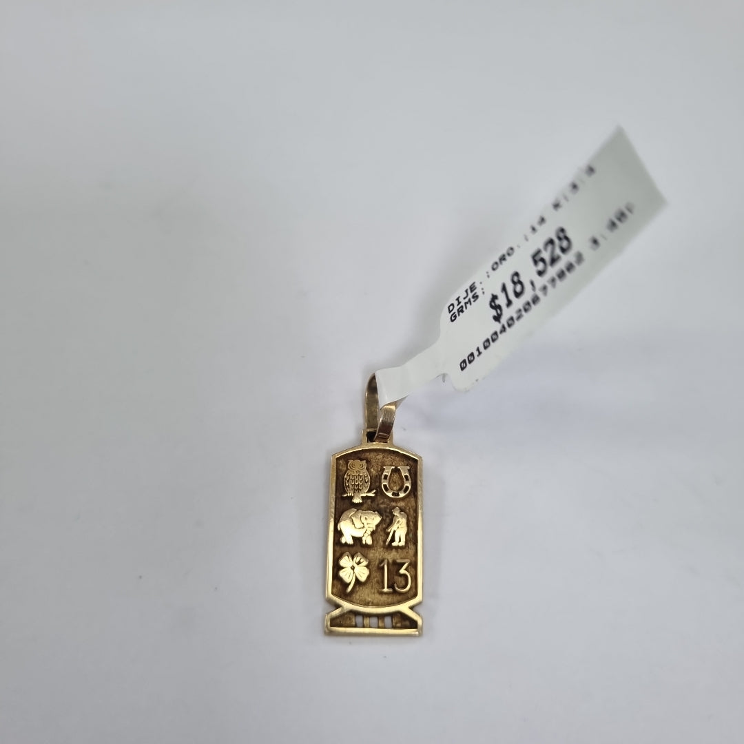 DIJE. ORO. 14 K 3.4 GRMS (SEMINUEVO)