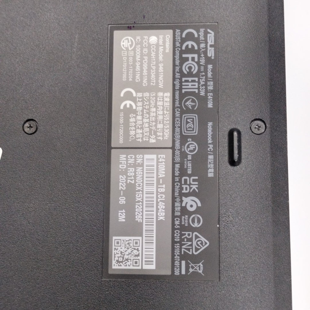 LAPTOP ASUS E410MA-TB.CL464BK (2022) 64 GB SSD 4 GB RAM (SEMINUEVO)