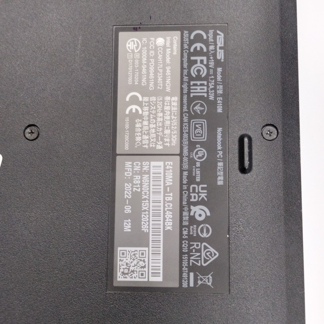LAPTOP ASUS E410MA-TB.CL464BK (2022) 64 GB SSD 4 GB RAM (SEMINUEVO)