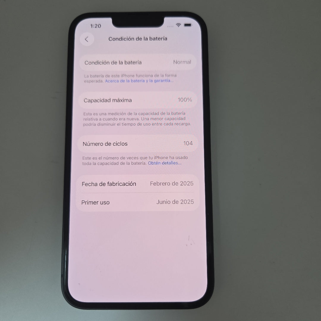 CELULAR APPLE IPHONE 16E A3408 (2025) 128 GB 8 GB RAM (SEMINUEVO)