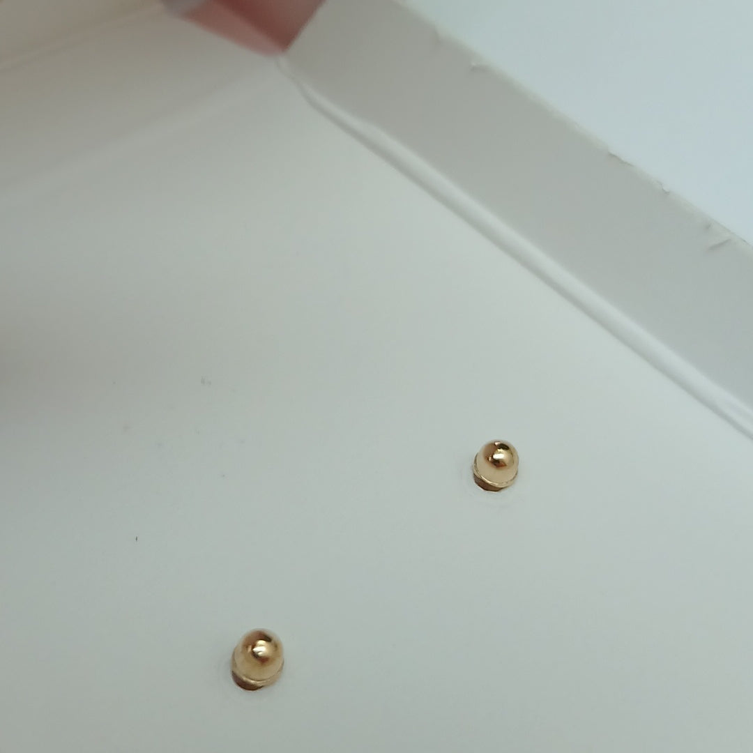 BROQUELES ORO 10K 1 (NUEVO)