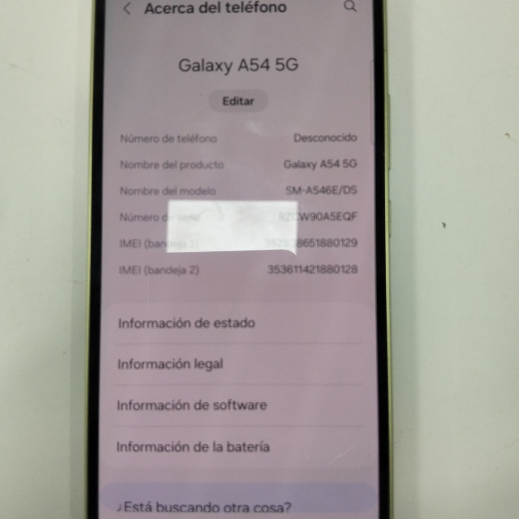 CELULAR SAMSUNG GALAXY A54 5G SM-A546E 256 GB 8 GB RAM (SEMINUEVO)