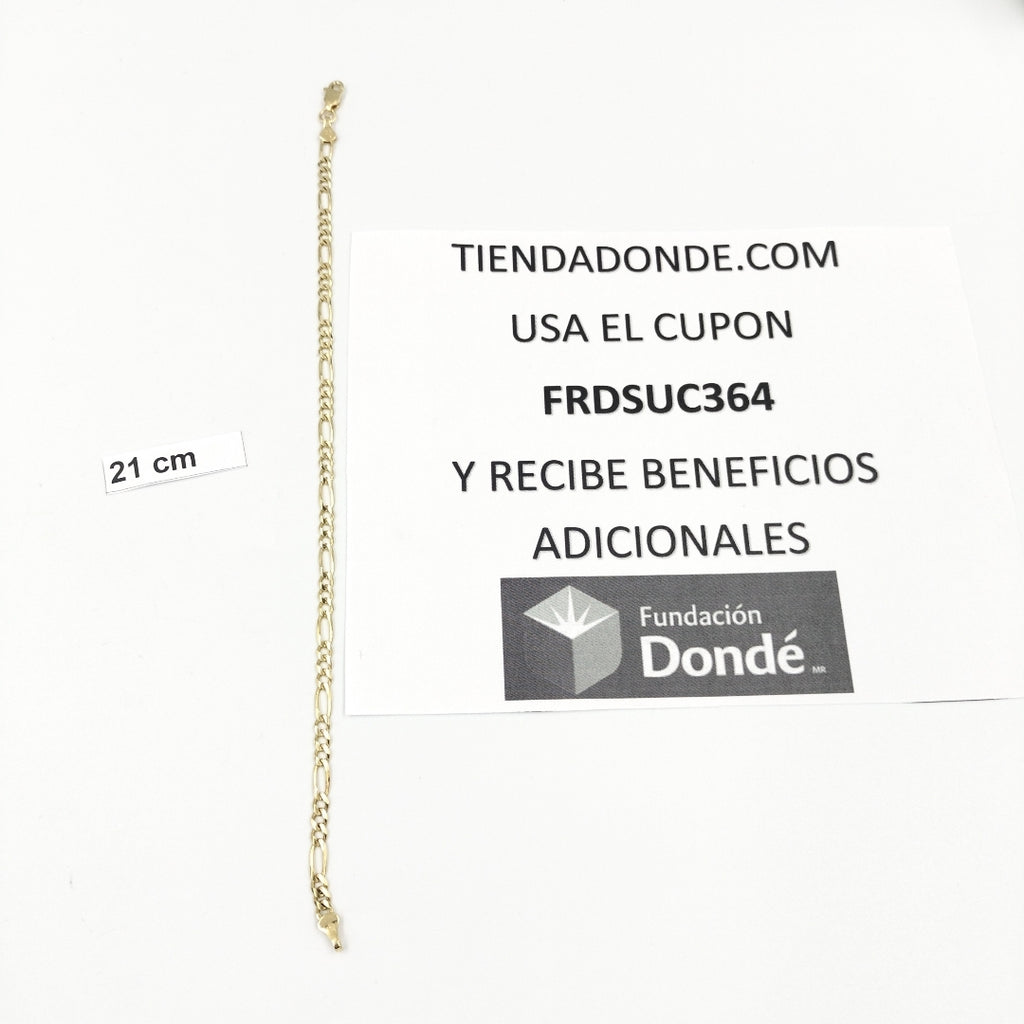 PULSERA. ORO. 14 K 4.7 GRMS (SEMINUEVO)
