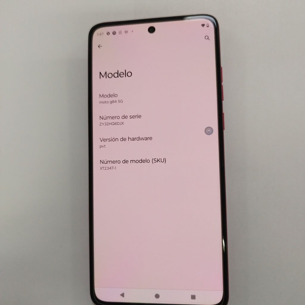 CELULAR MOTOROLA MOTO G84 XT2347-1 (2023) 256 GB 8 GB RAM (SEMINUEVO)